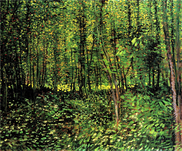 Trees And Undergrowth 1887 Van Gogh Oil Painting